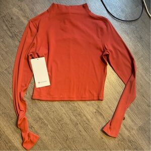 Lululemon Athletica Align Long Sleeve Top size 6 Cayenne
